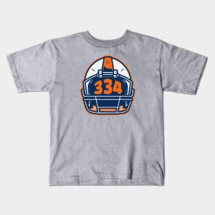 Retro Football Helmet 334 Area Code Auburn Alabama Football Kids T-Shirt